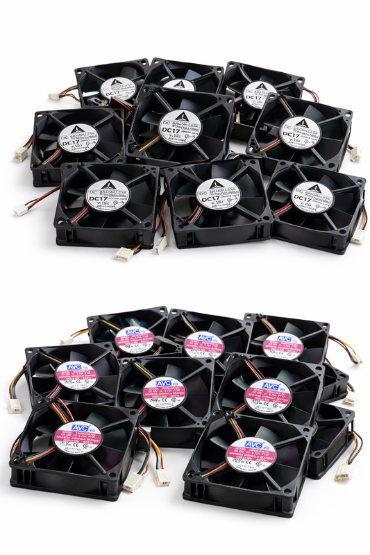 DC BRUSHLESS MODEL USED FAN AUB0812VH DC12V 0.41A DIFRENTS AMP 3"(2PIN,3,PIN,4PIN)