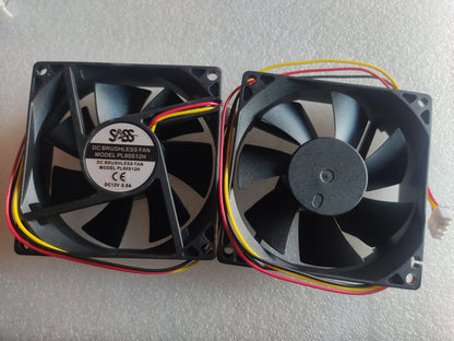 SASS DC BRUSHLESS FAN 3pin 3" MODEL PL80S12H DC12V 0.5A CE