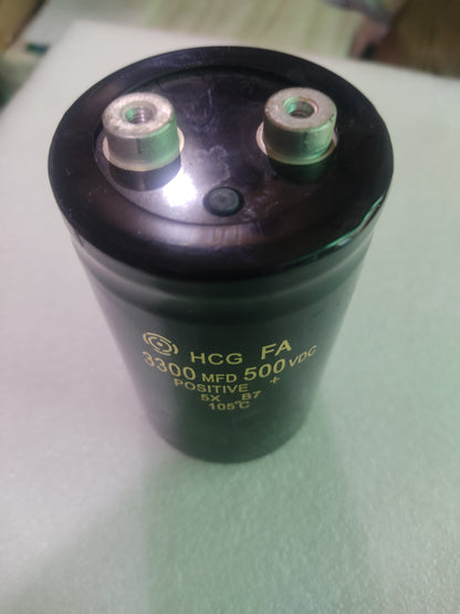 CAPICITOR 500VDC 3300MFD