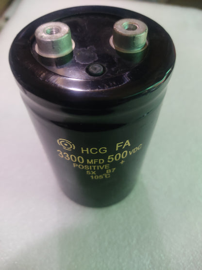 CAPICITOR 500VDC 3300MFD
