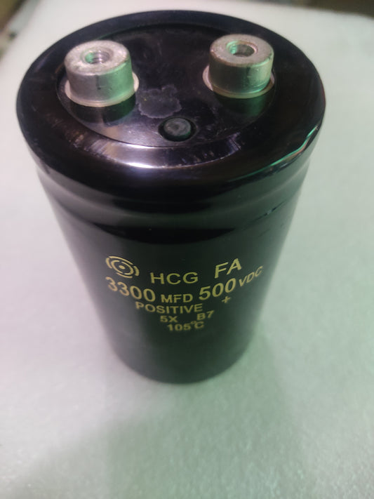 CAPICITOR 500VDC 3300MFD