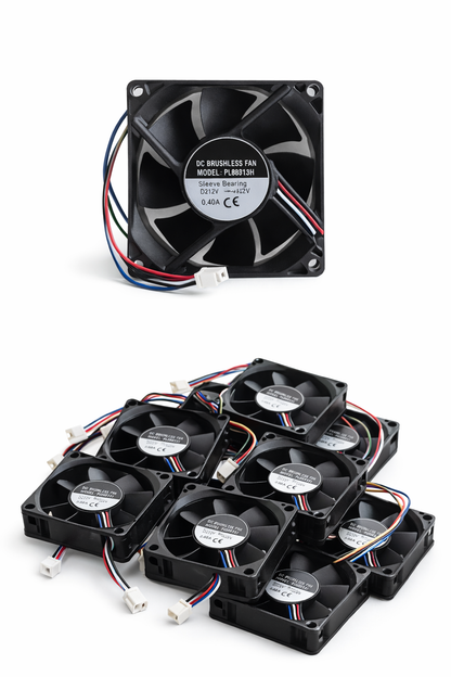 DC BRUSHLESS FAN 4pic 3" MODEL PL80512H Sleeve Bearing DC12V 0.40A CE