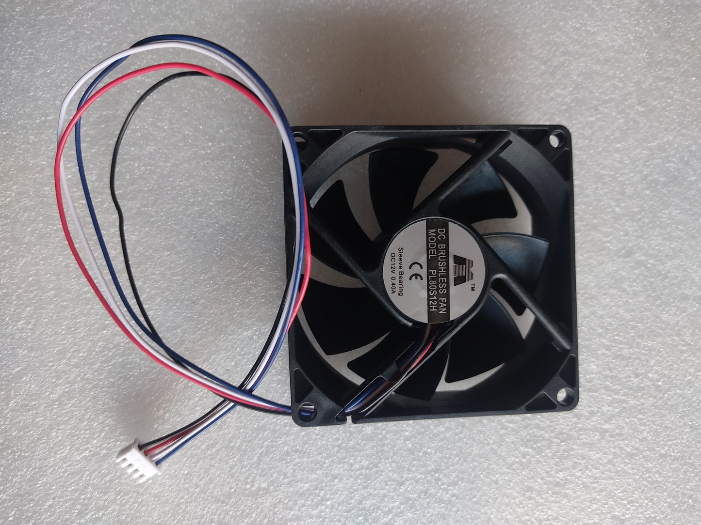DC BRUSHLESS FAN 4pic 3" MODEL PL80512H Sleeve Bearing DC12V 0.40A CE