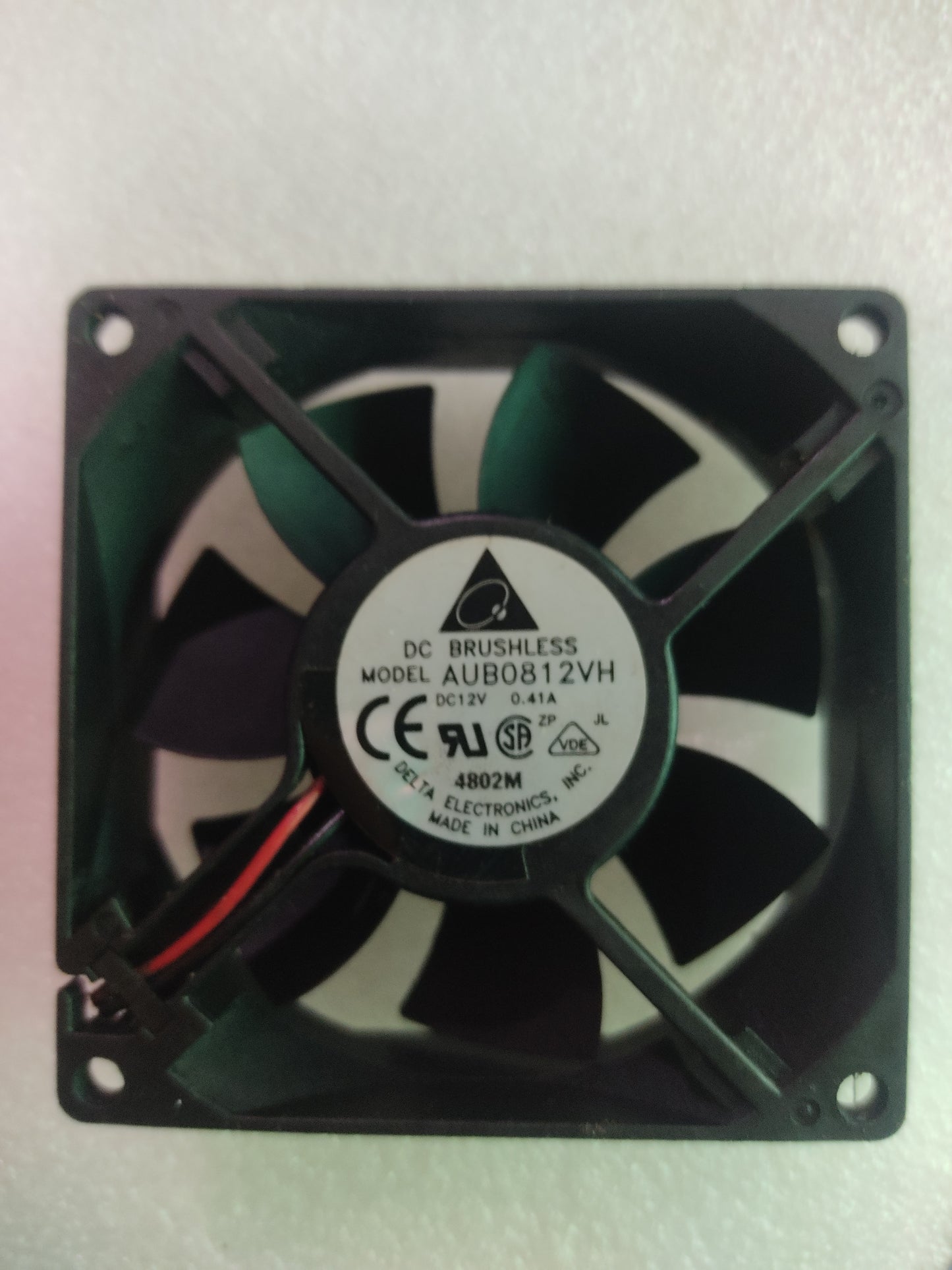 DC BRUSHLESS MODEL USED FAN AUB0812VH DC12V 0.41A DIFRENTS AMP  3"(2PIN,3,PIN,4PIN)