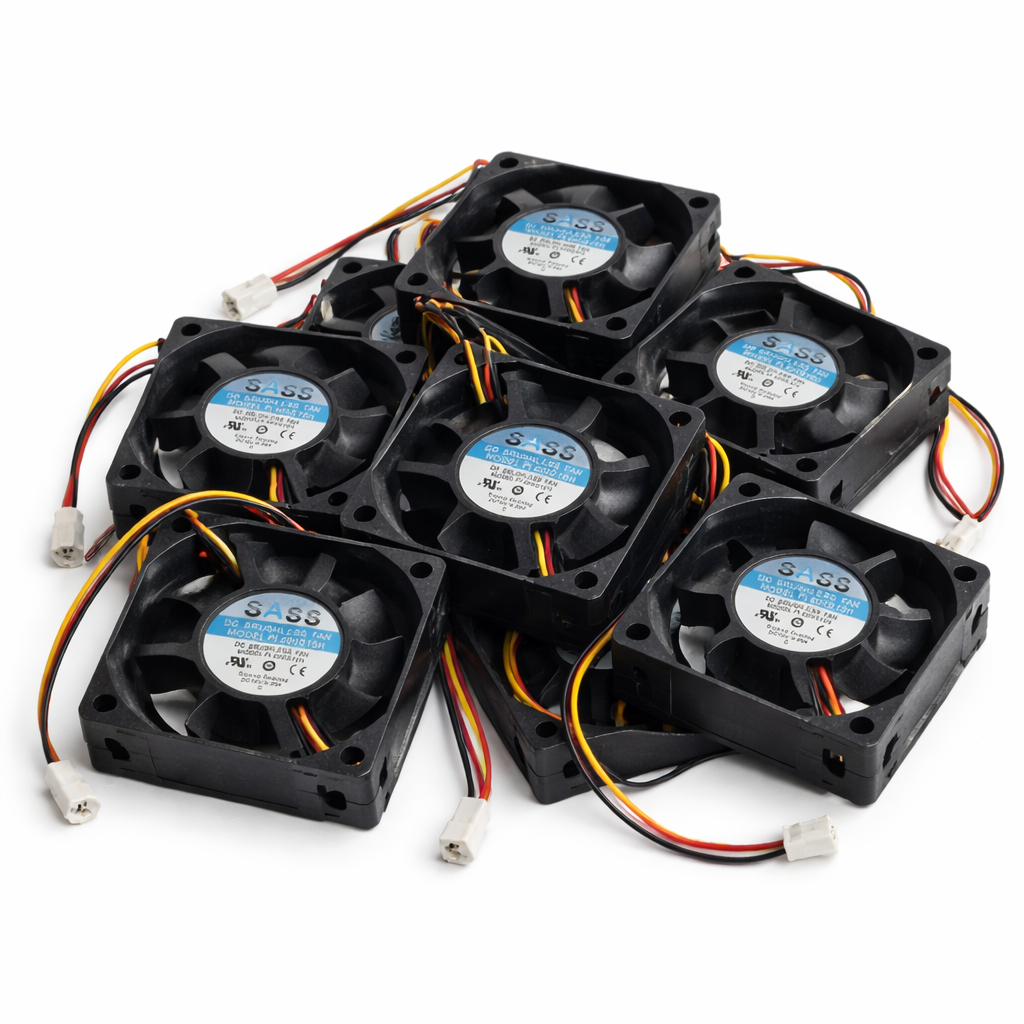 SASS DC BRUSHLESS FAN 2" 3pin MODEL PL605S15H Sleeve Bearing DC15V 0.25A CE RUus