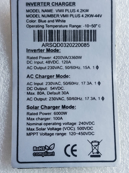 Side details sticker silver color 4KV-6 KV