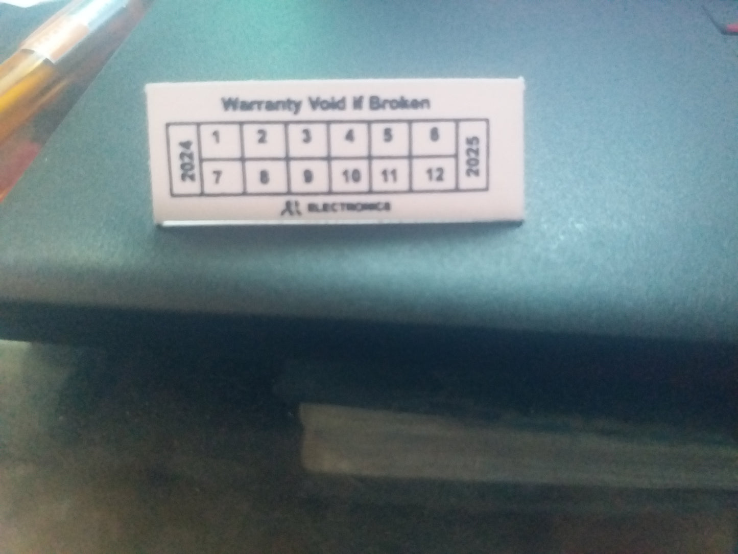 warranty sticker