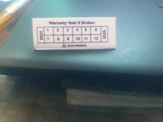warranty sticker